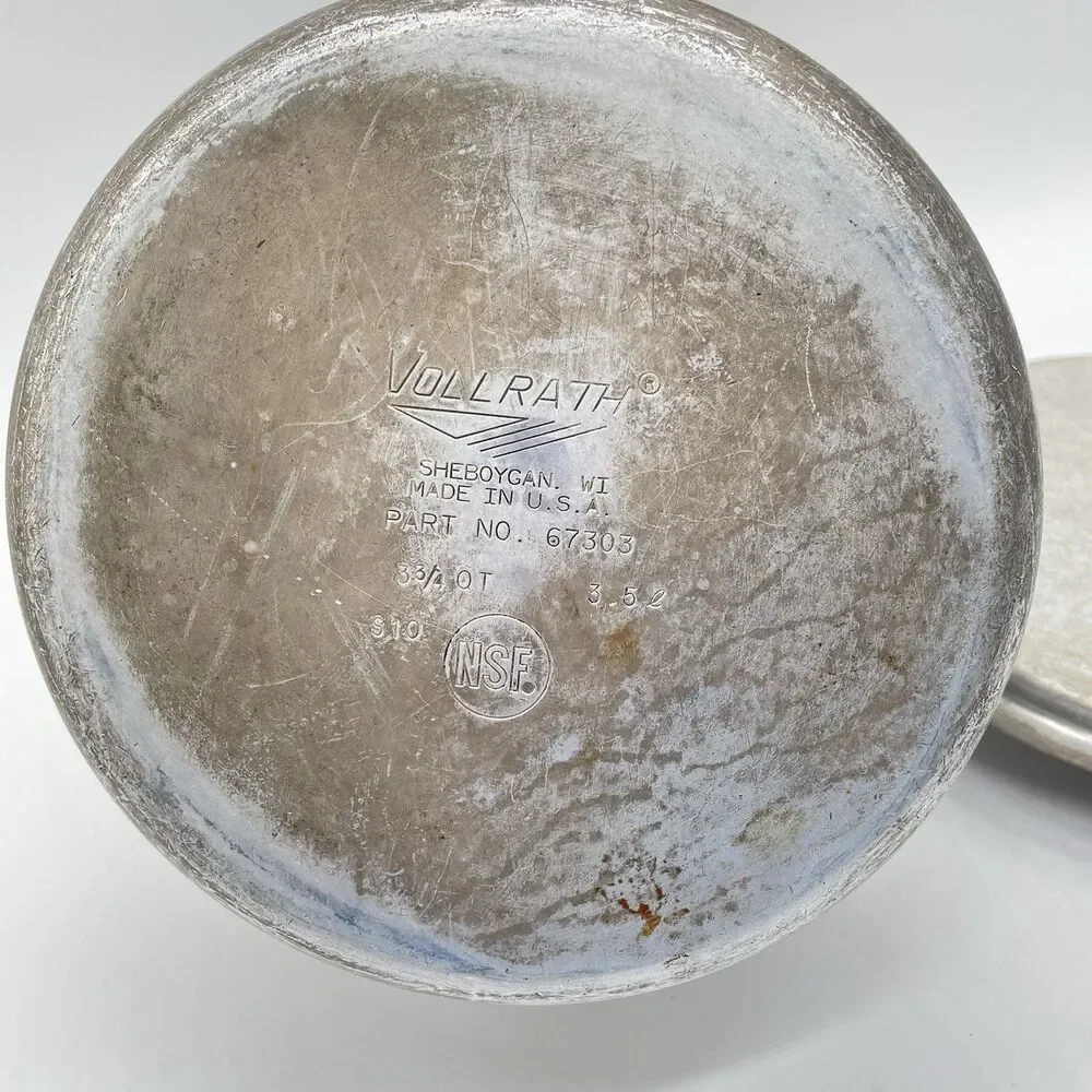 Vollrath 67303 3.75 Qt Aluminum Sauce Pan w/ 67313 Lid NSF Made in USA